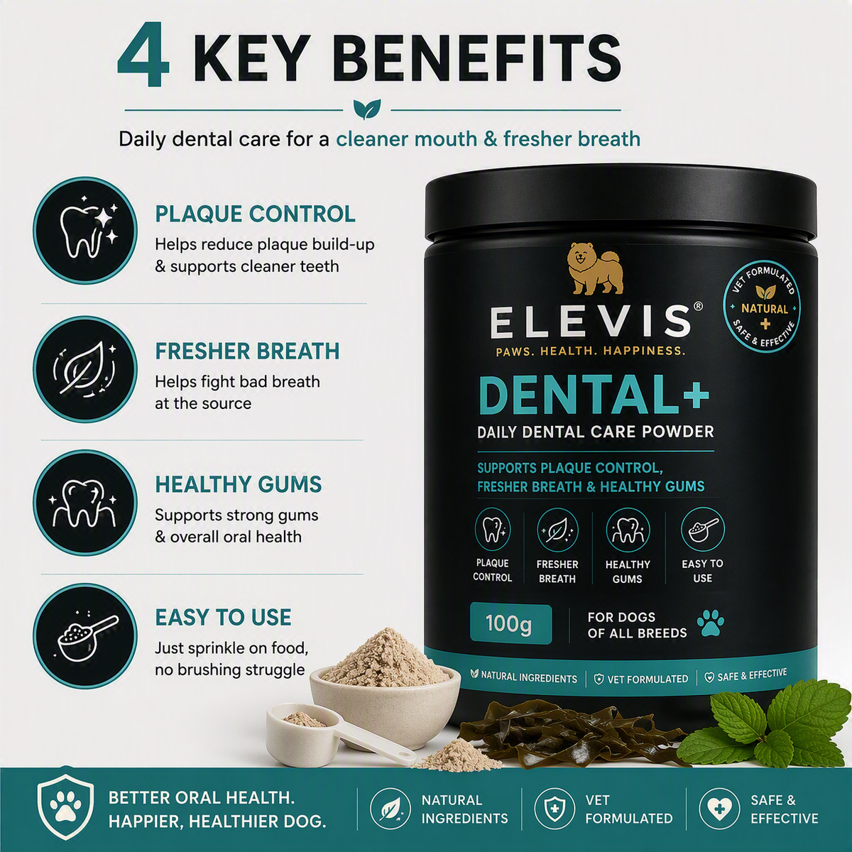 ELEVIS Daily Dental Care Powder