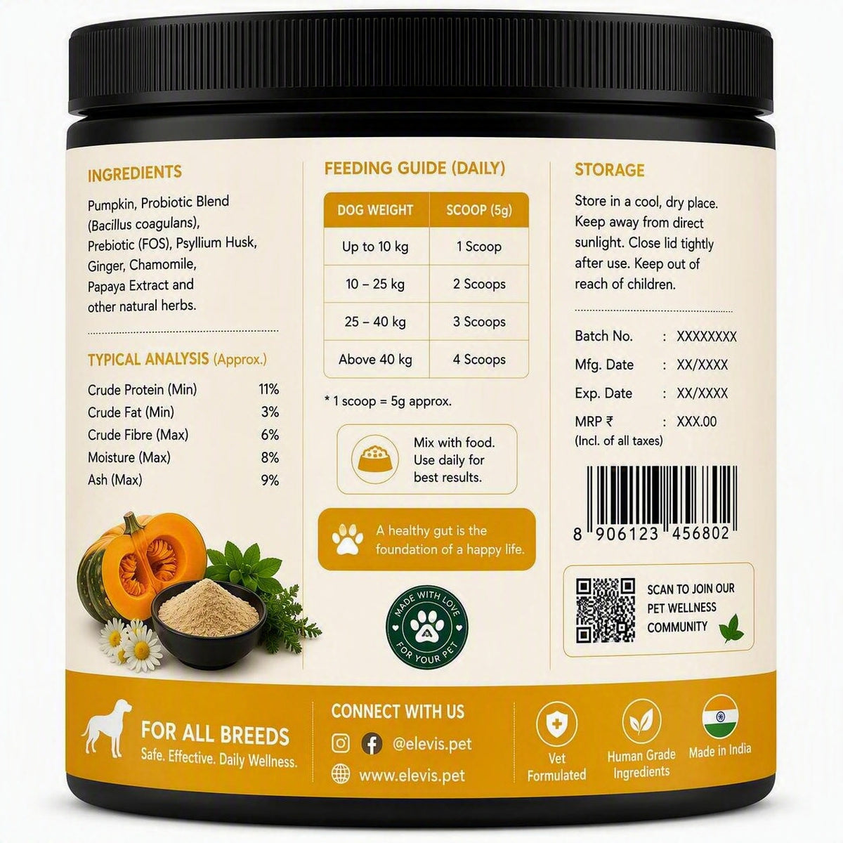 ELEVIS Daily Gut Health Powder
