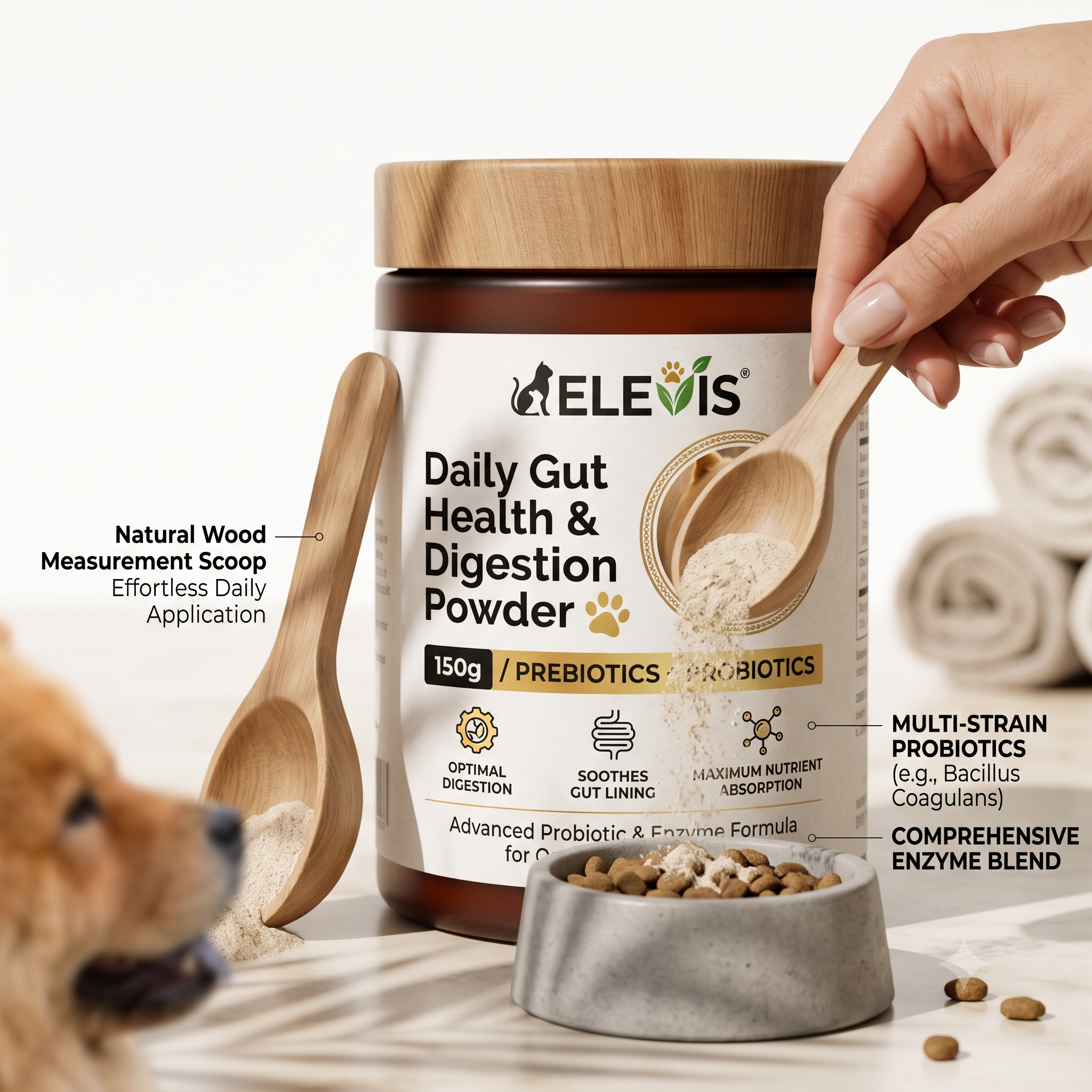 ELEVIS Daily Gut Health & Digestion Powder (150g)